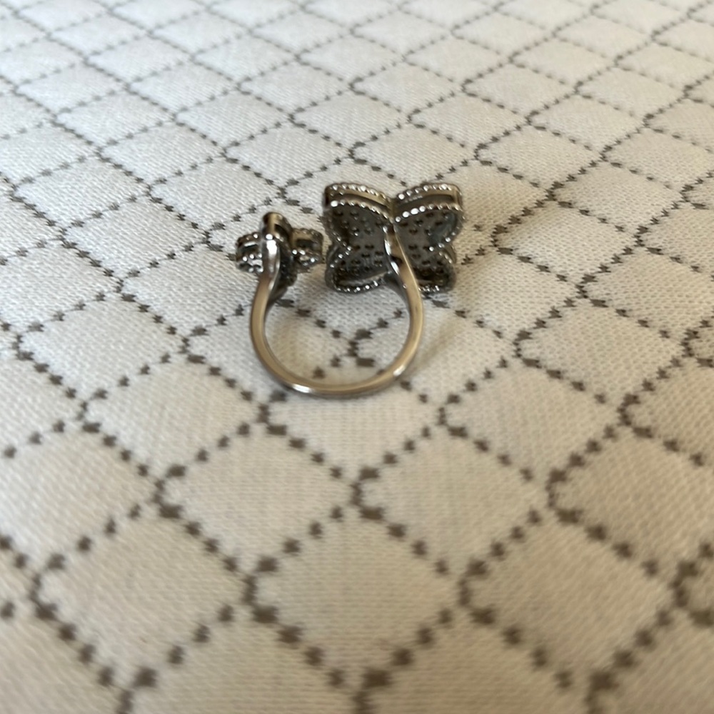 New Clover Pave Adjustable Ring - image 3